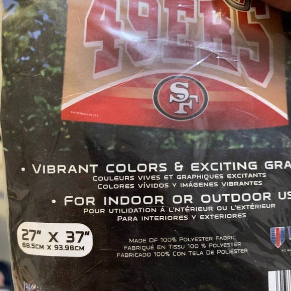 San Francisco 49ers NFL Flag Only 27x37 Wincraft Vertical Flag Banner - Picture 3 of 4